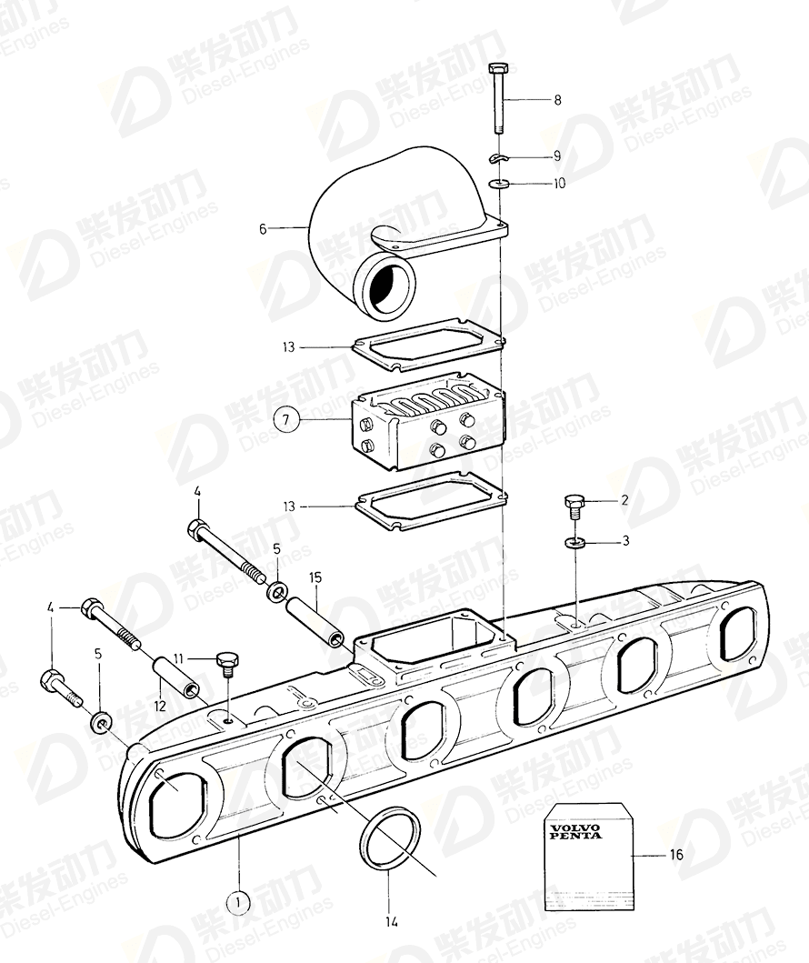 volvo penta Spacer sleeve 847240 Drawing volvo penta Spacer sleeve 847240 Drawing